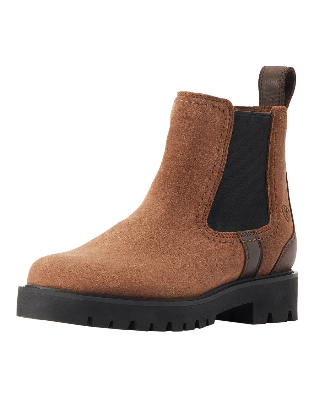 Ariat Women Wexford Lug Waterproof Chelsea Boots in Dark Earth