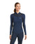 Ariat Womens Ascent 1/4 Zip Base Layer in Navy #colour_navy