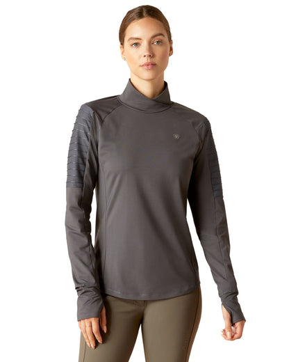 Ariat Womens Facet Long Sleeve Base Layer in Ebony 