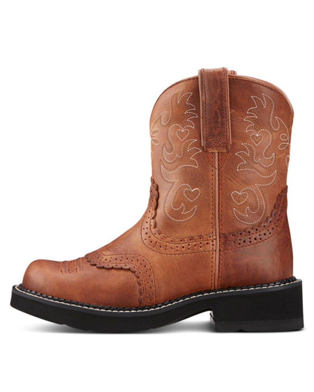 Ariat Womens Fatbaby Saddle Western Boot in Brown