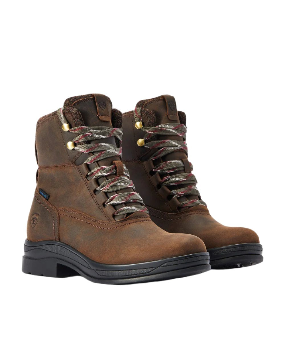 Ariat Womens Harper Waterproof Boots in Chocolate Willow