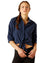 Ariat Womens Larkspur Blouse in Navy #colour_navy