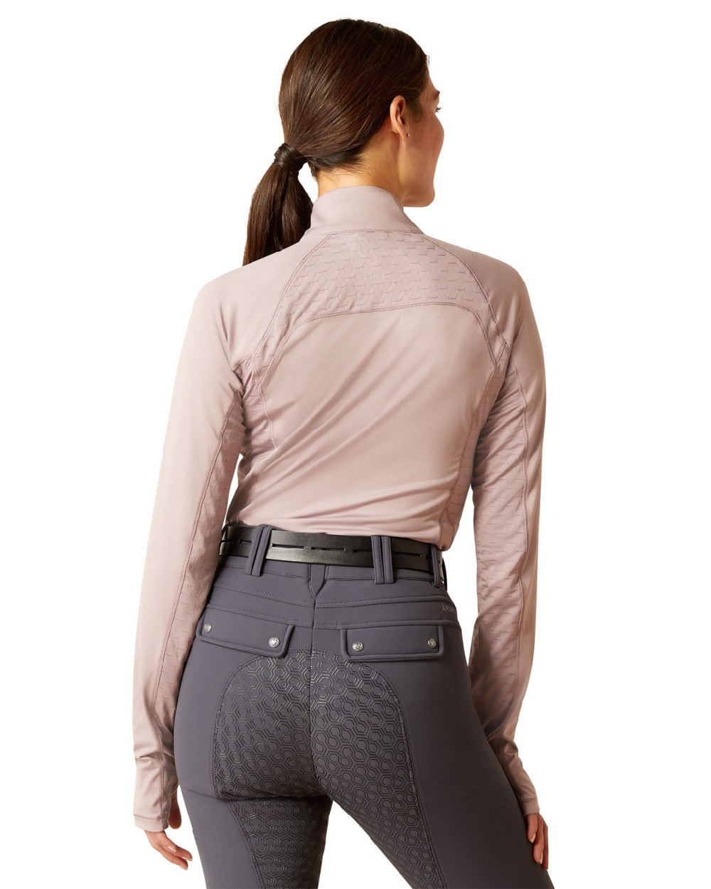 Ariat Womens Lowell 2.0 1/4 Zip Long Sleeve Base Layer in Quail