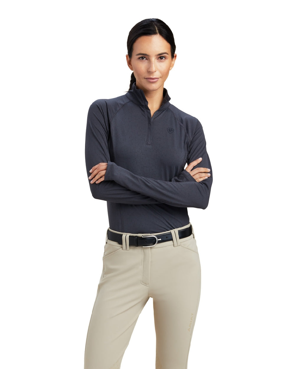 Haut De Base Ariat Lowell 2.0 Femme – Taille XS, Gris Imprimé Cheval, Occasion