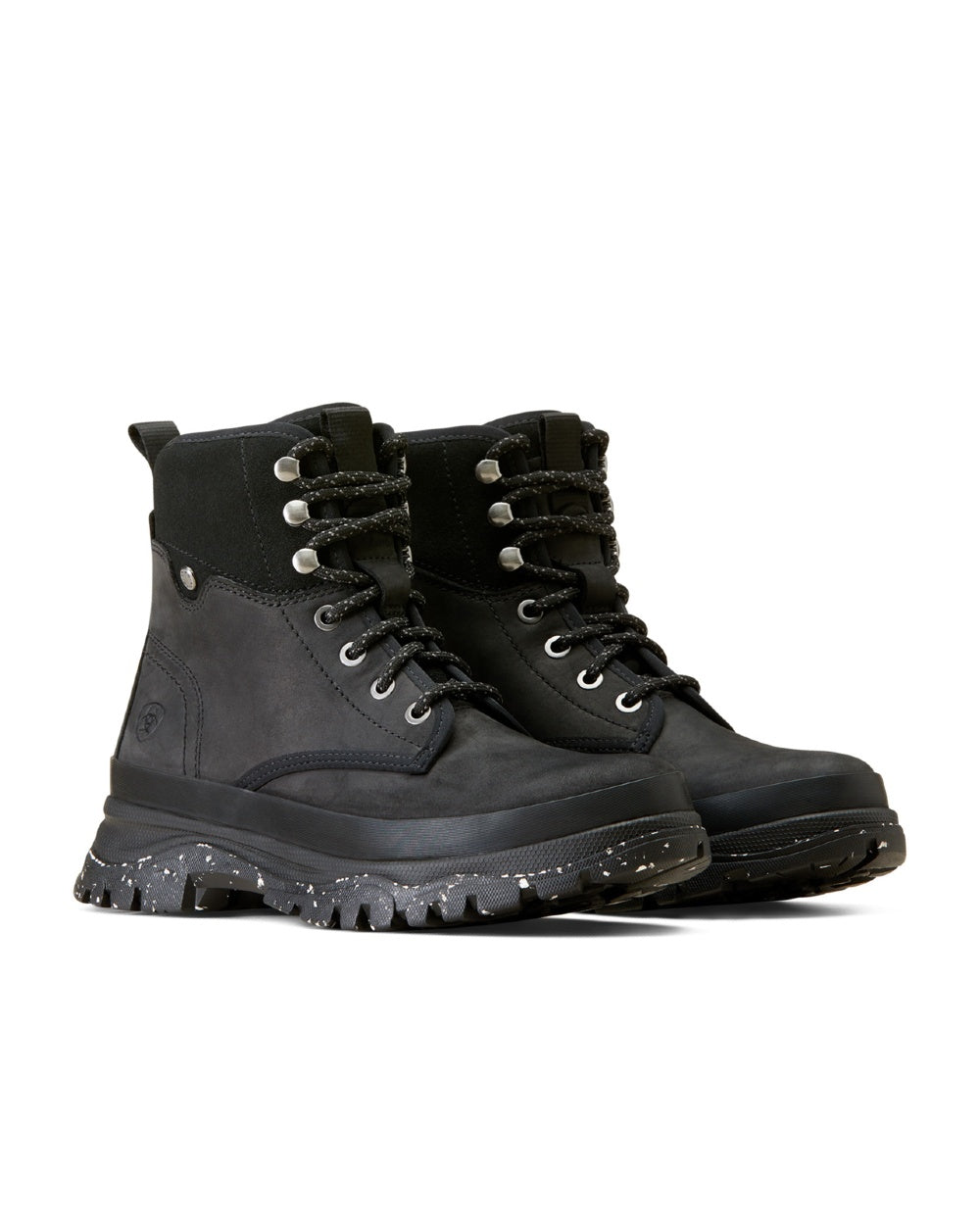 Ariat Womens Moresby Waterproof Boots in Distressed Black 