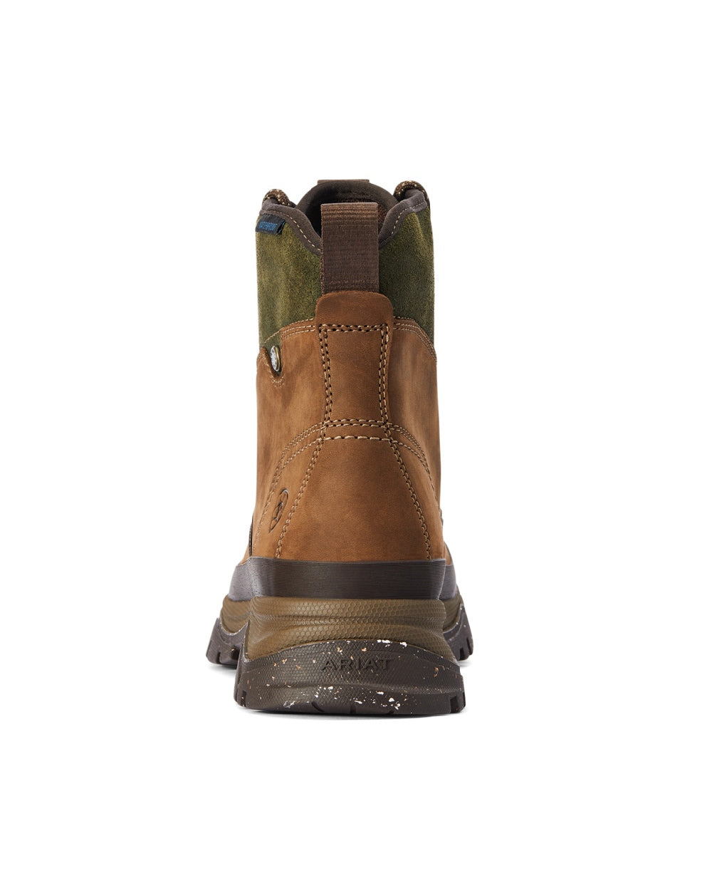 Ariat Womens Moresby Waterproof Boots in Oily Distressed Brown/Olive 