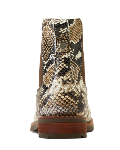 Ariat Womens Wexford Chelsea Boots in Snake Print 