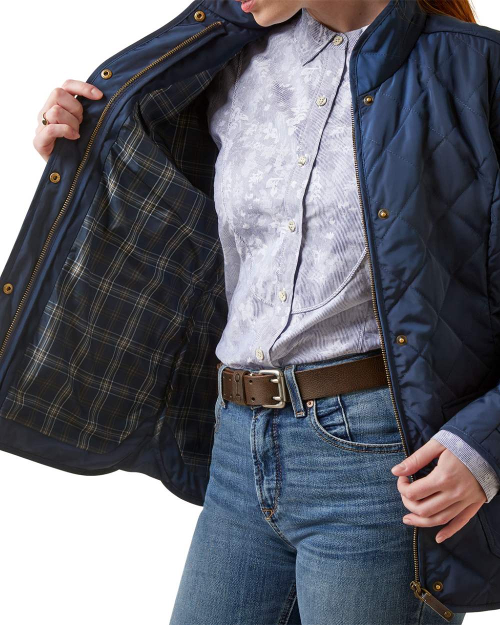 Ariat Womens Woodside Jacket in Navy