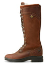 Dark Brown coloured Ariat Wythburn Tall Waterproof Boots on white background #colour_dark-brown