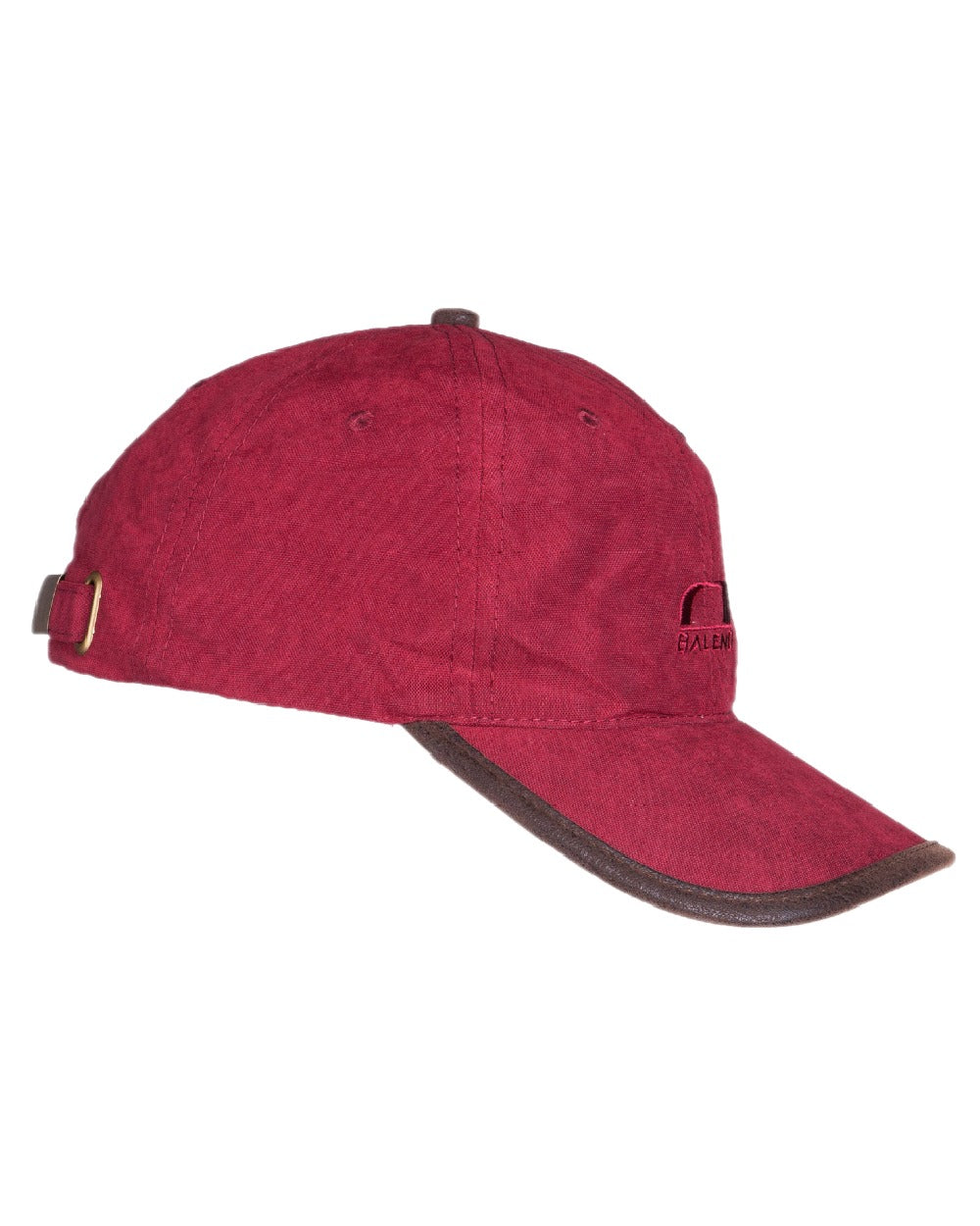 Burgundy Coloured Baleno Ashford Cap on white background