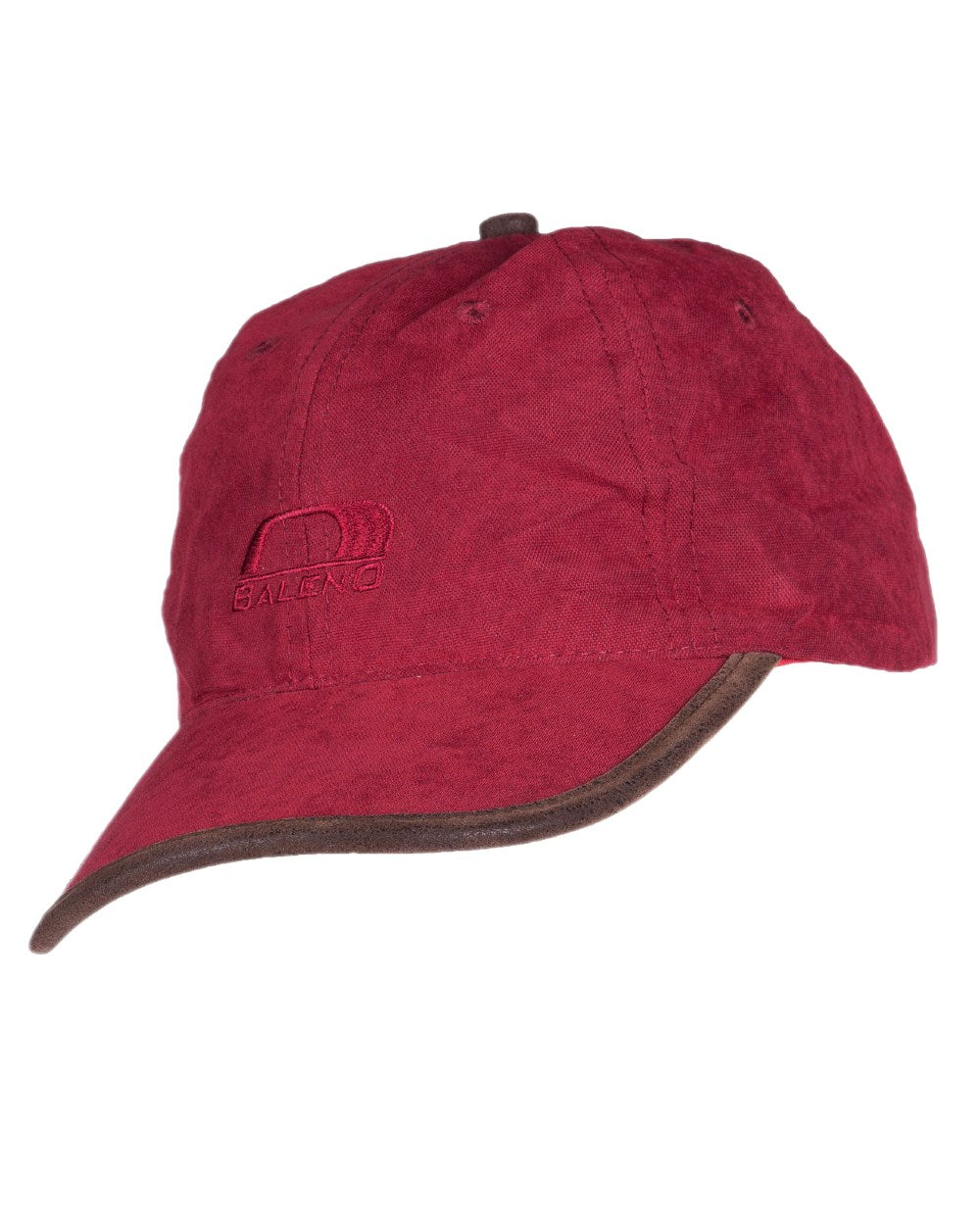 Burgundy Coloured Baleno Ashford Cap on white background