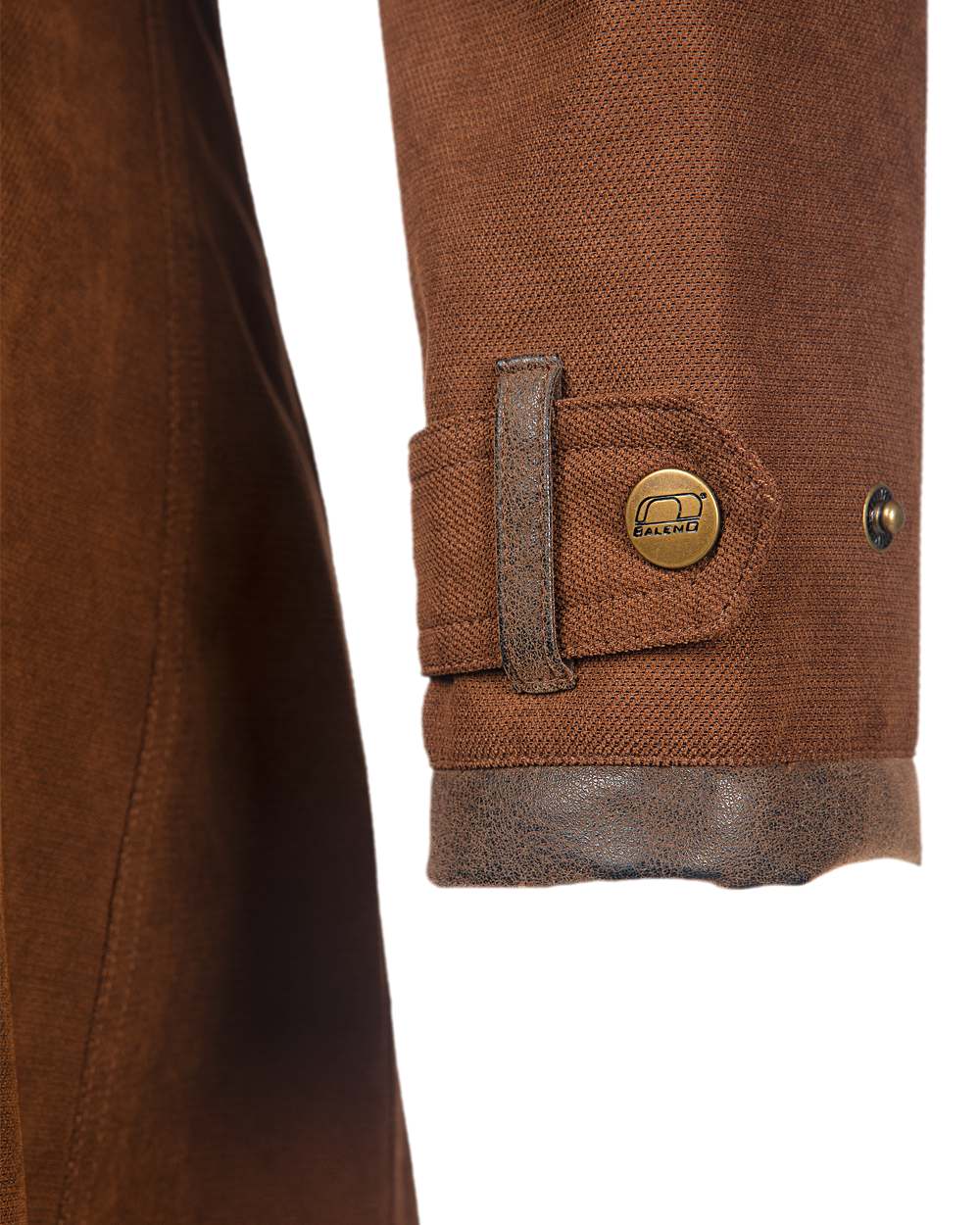 Earth Brown Coloured Baleno Kensington Long Waterproof Coat on white background