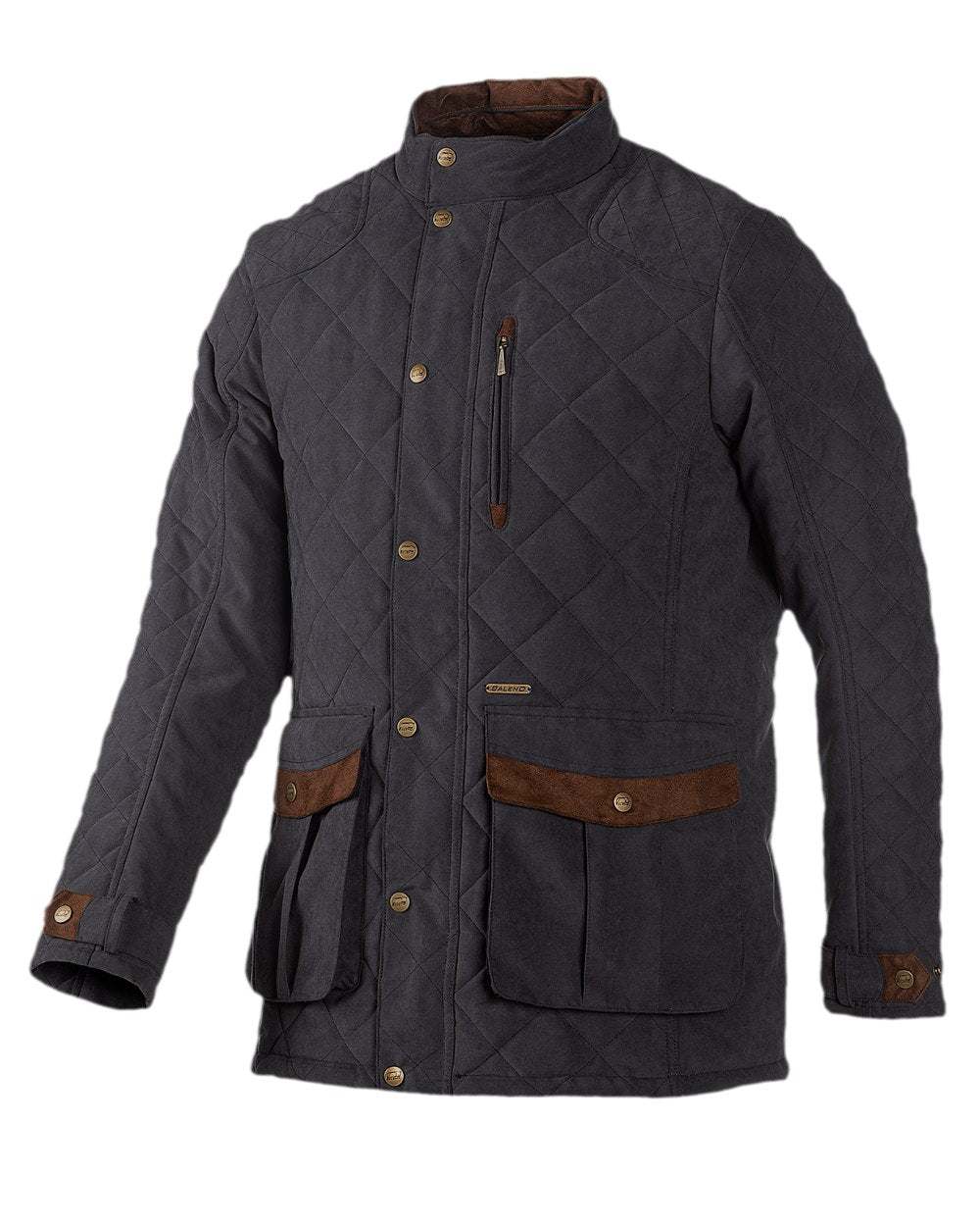 Navy Blue coloured Baleno Mens Goodwood Quilted Jacket on white background