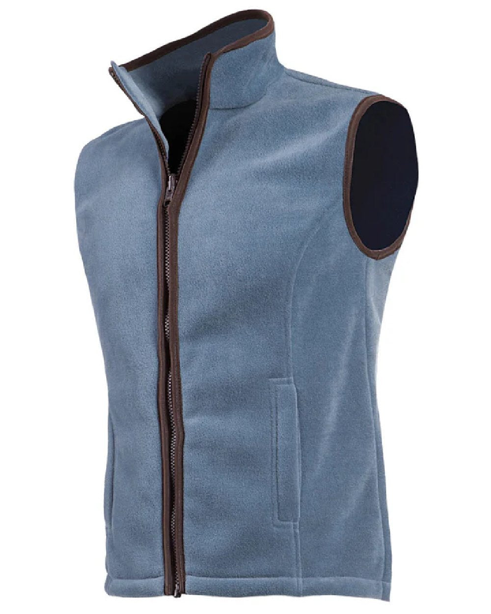 Blue coloured Baleno Sally Ladies Fleece Gilet on white background