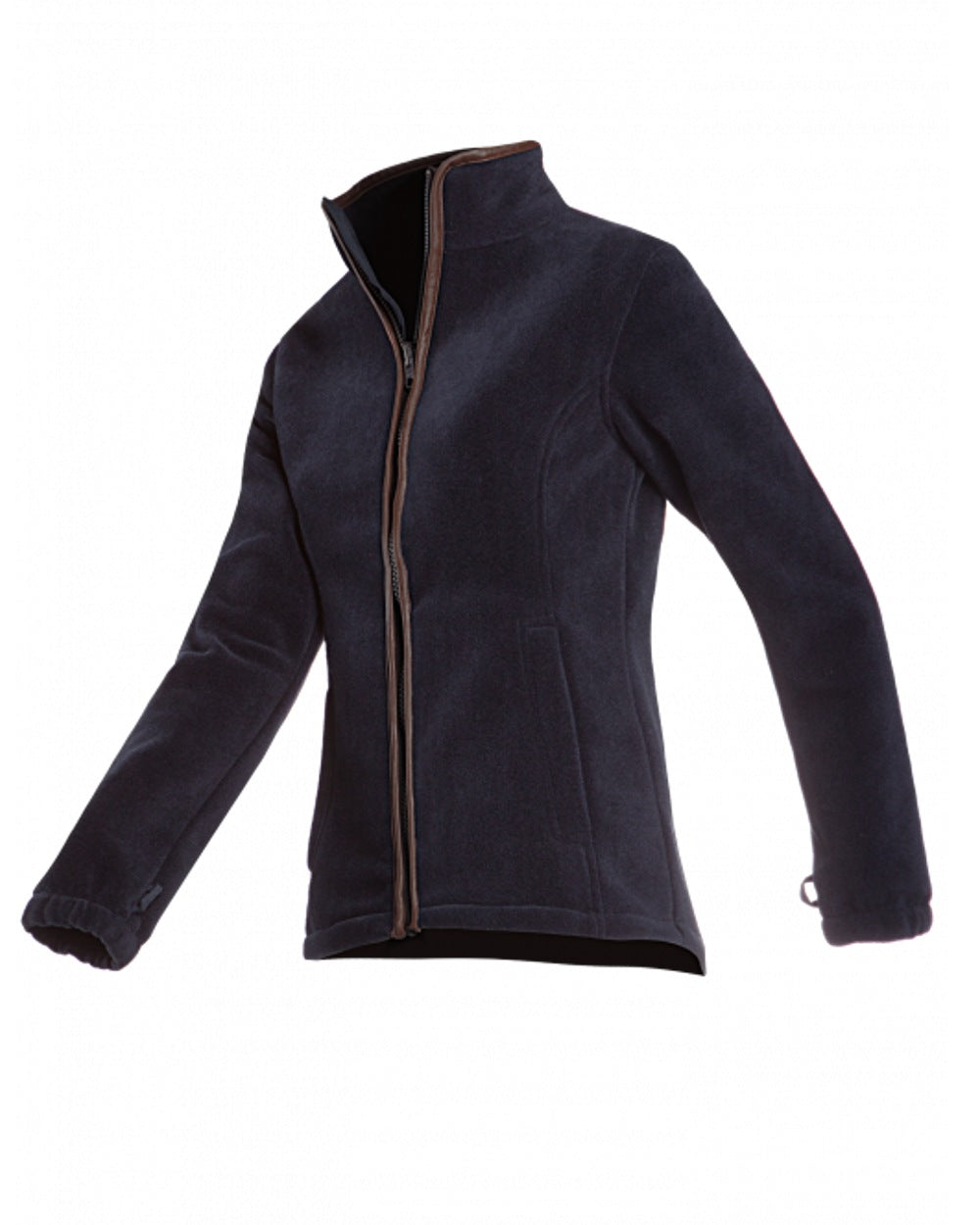 Navy Blue Coloured Baleno Sarah Fleece Jacket on white background