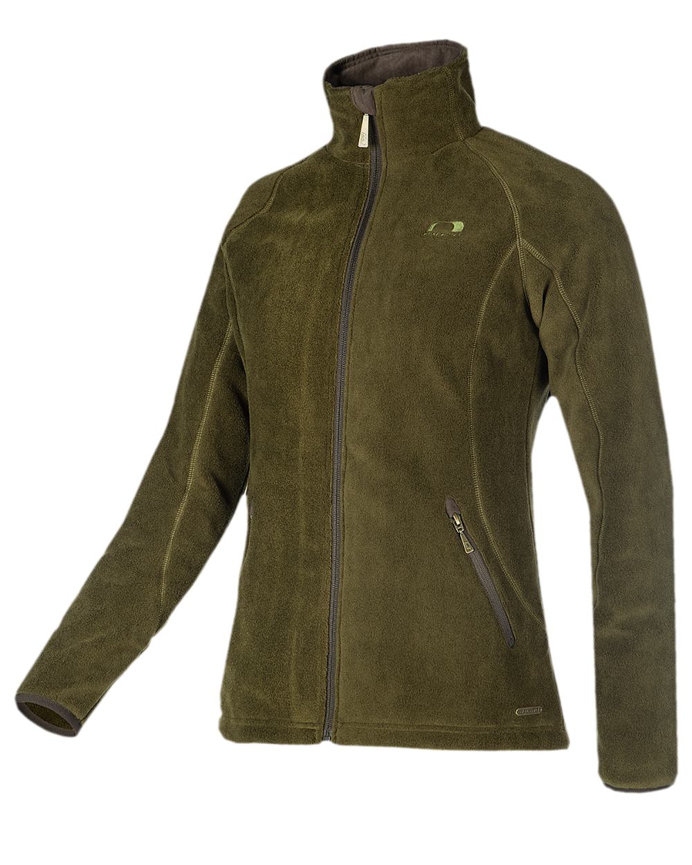 Olive Coloured Baleno Southwell Waterproof Fleece Jacket on white background