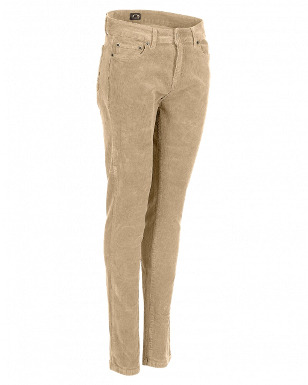 Sand Coloured Baleno Valentine Ladies Corduroy Trousers on white background