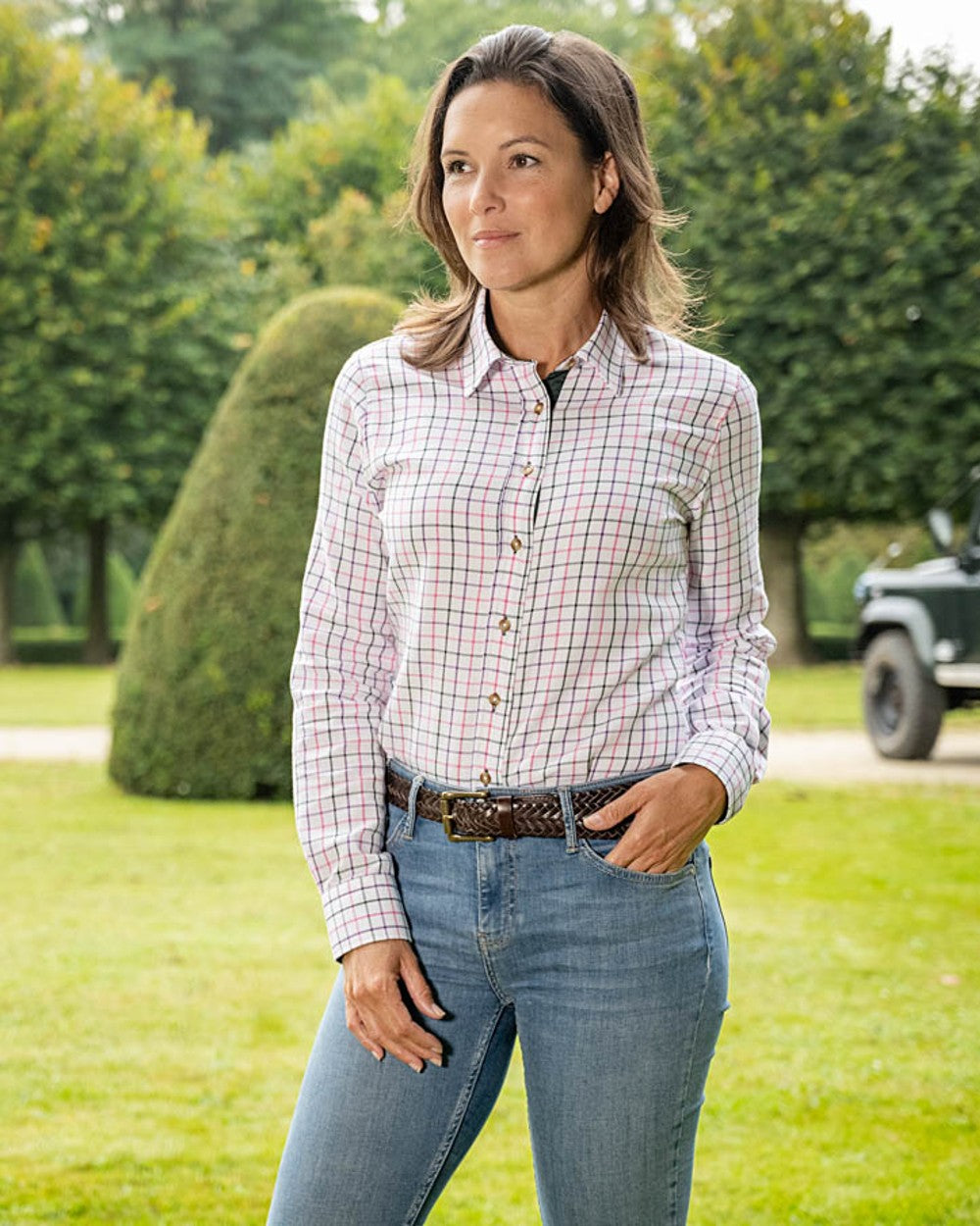 Check Purple coloured Baleno Womens Nina Shirt on blurry background