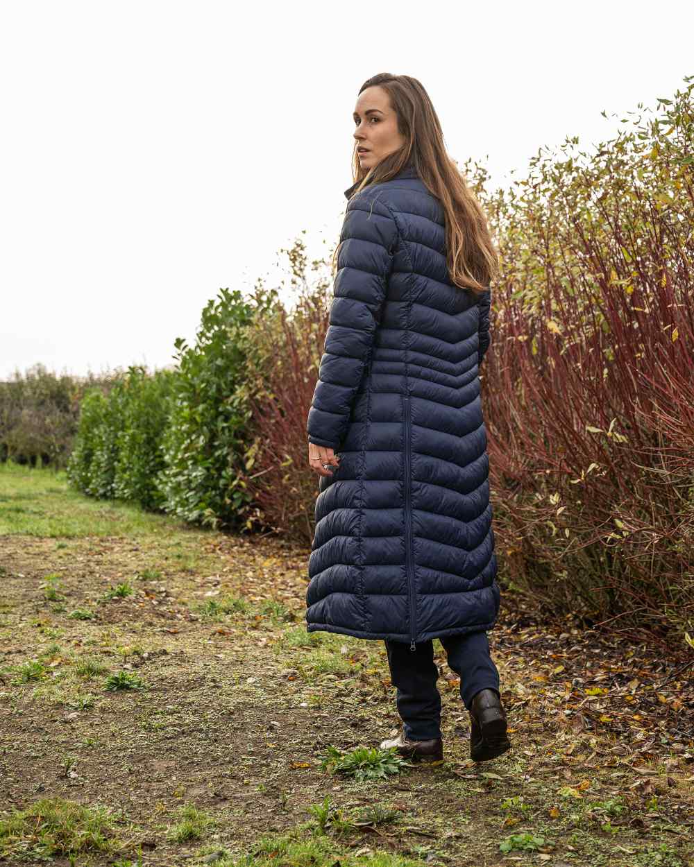 Baleno Kingsleigh Womens Padded Riding Coat in Navy Blue