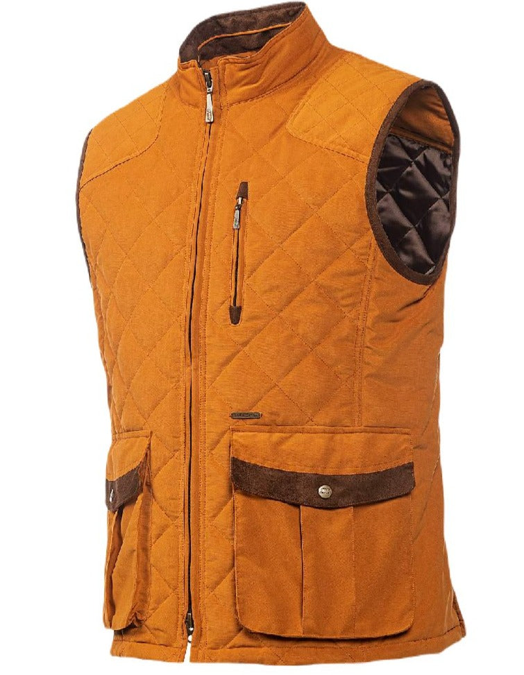 Baleno Thames Quilted Bodywarmer in Caramel 