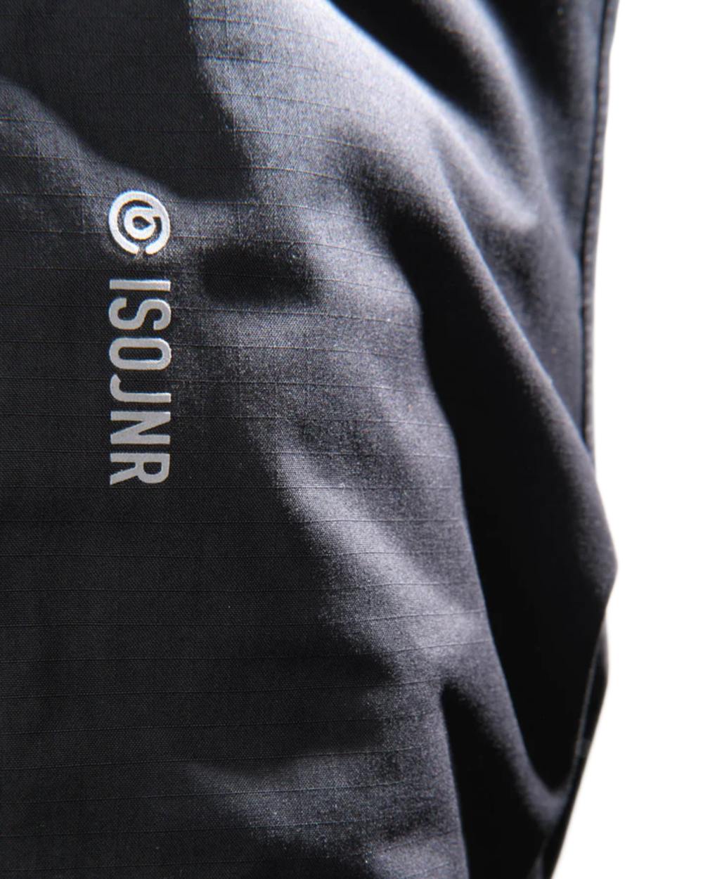 Black coloured Betacraft Childrens ISOJNR Bib Overtrousers on white background