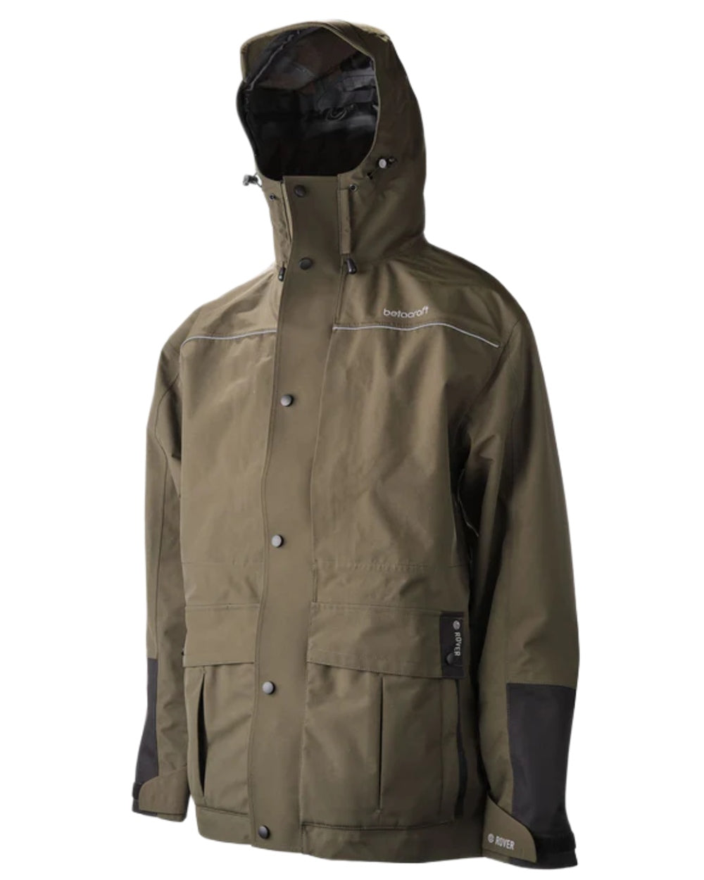 Dark Khaki coloured Betacraft Mens Rover Jacket on white background