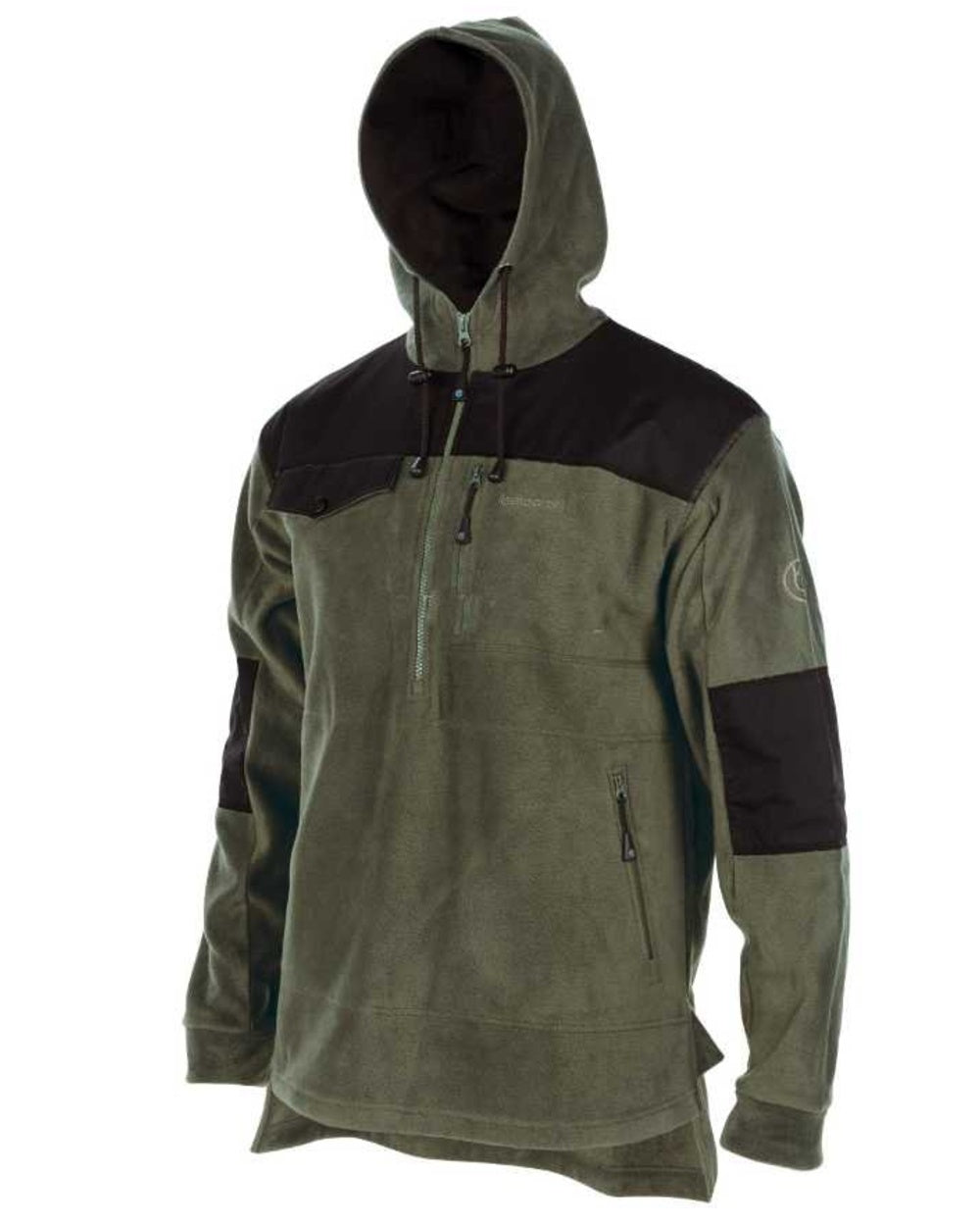 Olive Green coloured Betacraft Quest Fleece Bush Shirt on white background