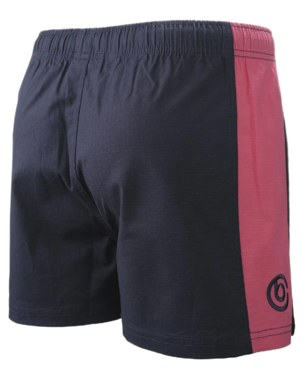 Dark Navy Hot Pink coloured Betacraft Station Shorts 3 on white background