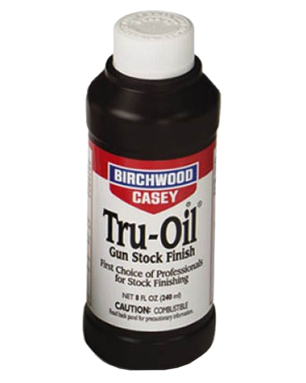 Birchwood Casey Tru-Oil Stock Finish Liquid On White Background