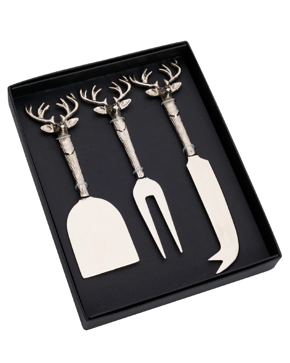 Bisley 3 Piece Stainless Steel Cheese Set on white background