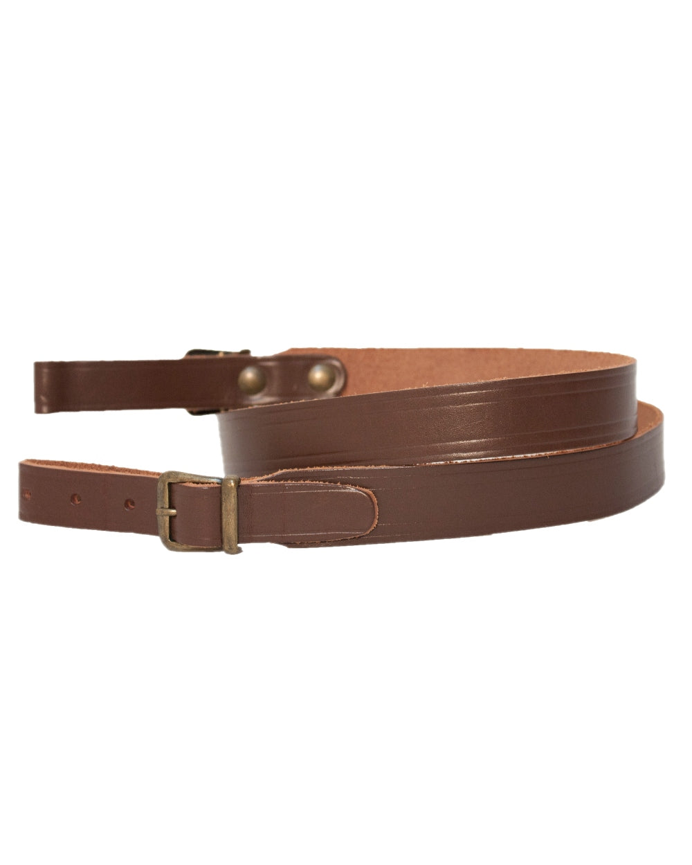 Brown Coloured Bisley Basic Sling Brown Leather on white background