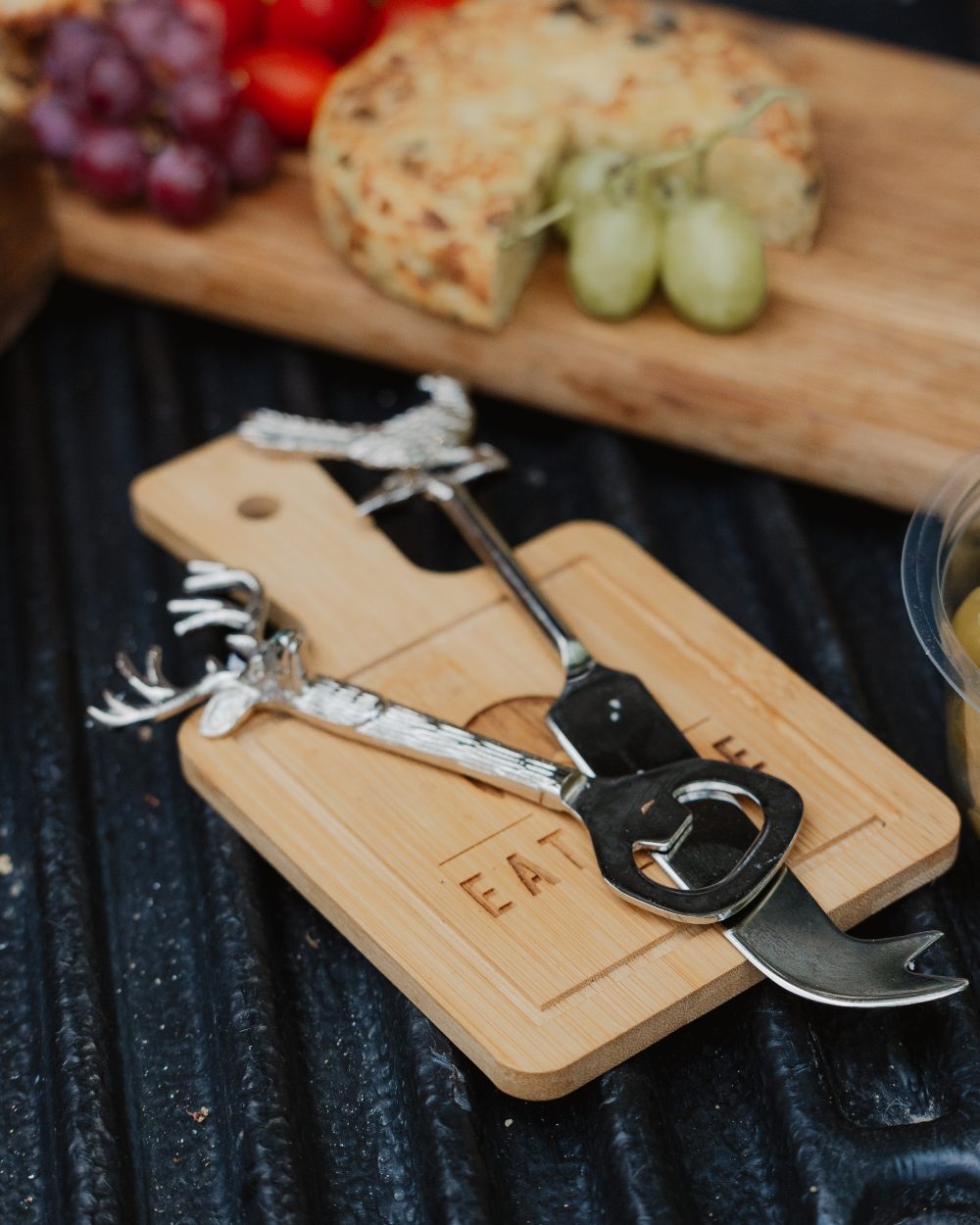 Stag Style Bisley Bottle Opener Stainless Steel on table background