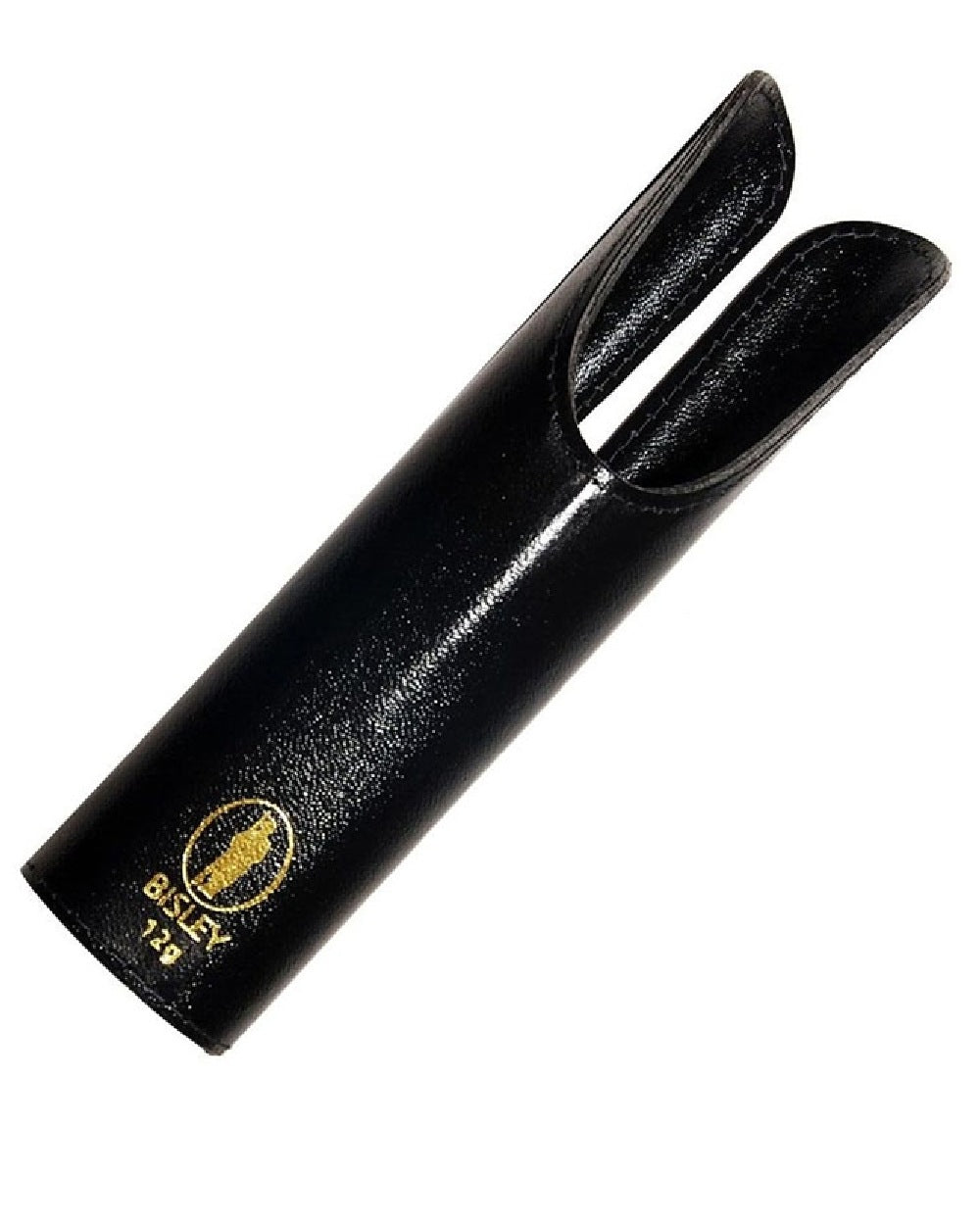 Black Coloured Bisley Leather Hand Guards on white background