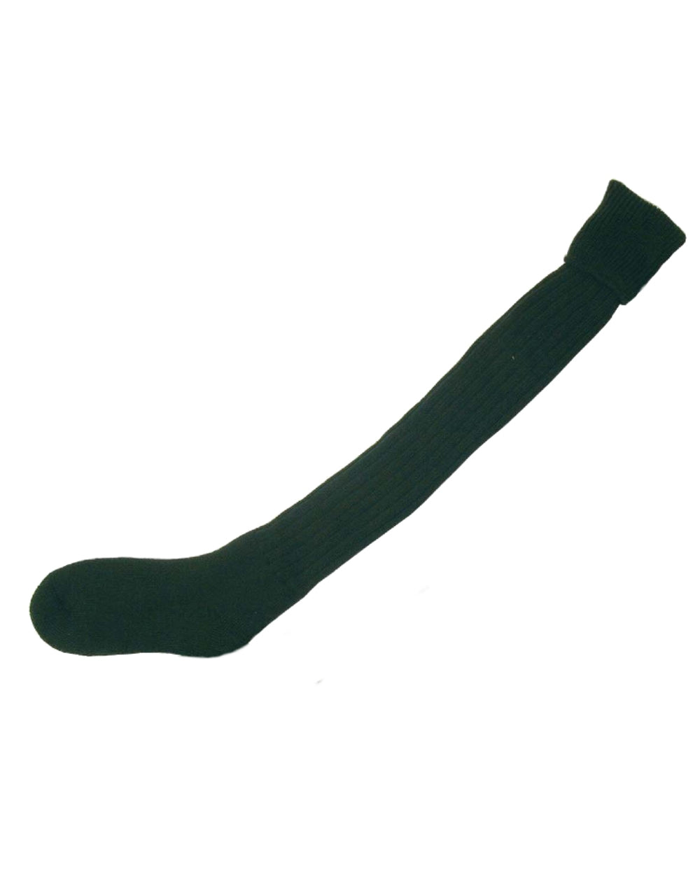 Olive coloured Bisley Plain Stockings On White Background