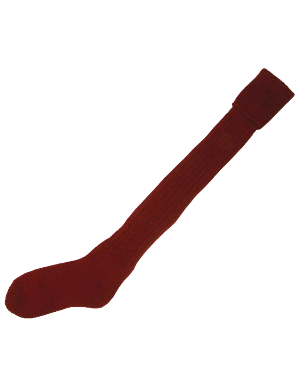 Red coloured Bisley Plain Stockings On White Background