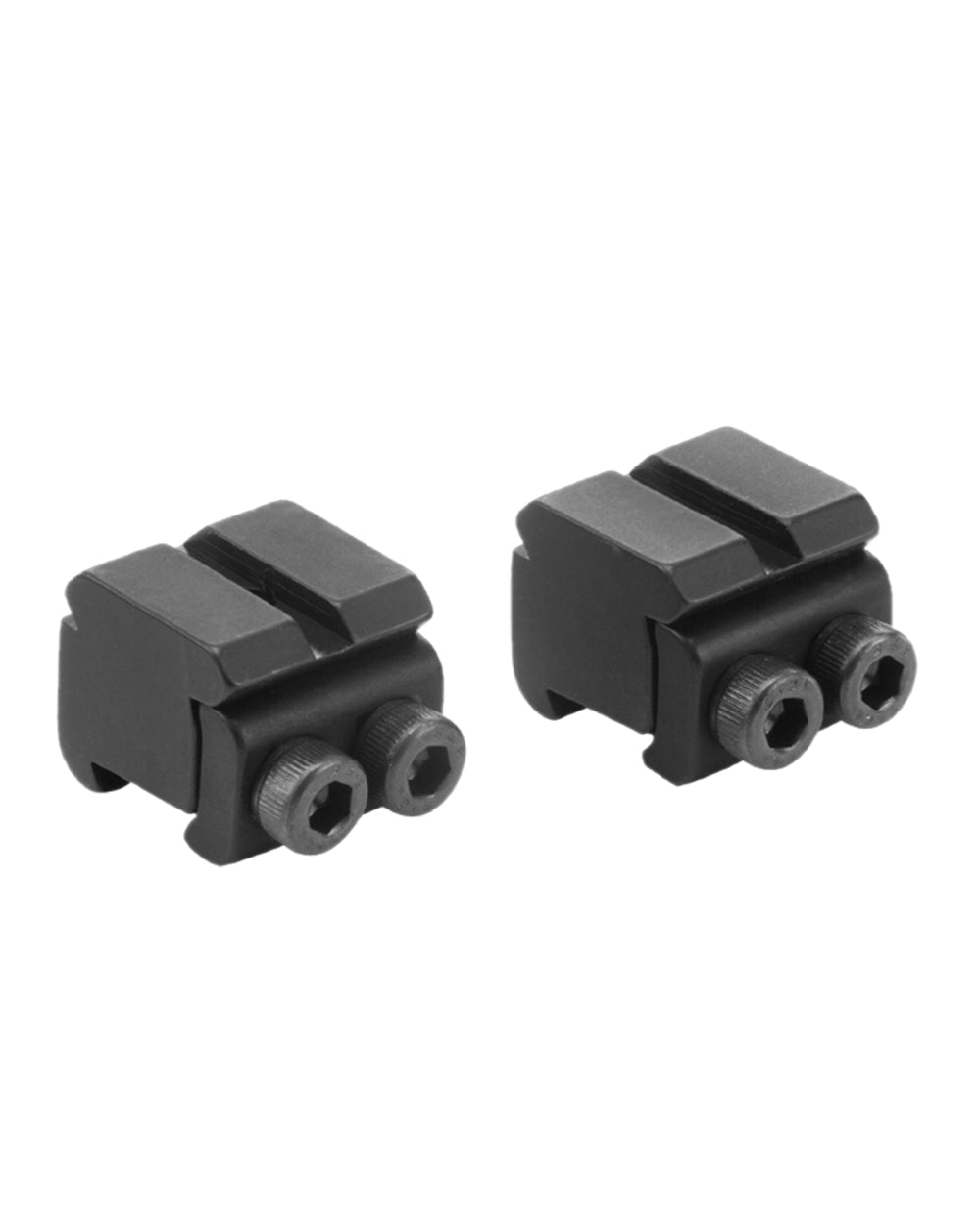Bisley RB5 Weaver/Picatinny Adaptors Pair Converts 9.5-15mm Dovetail On White Background