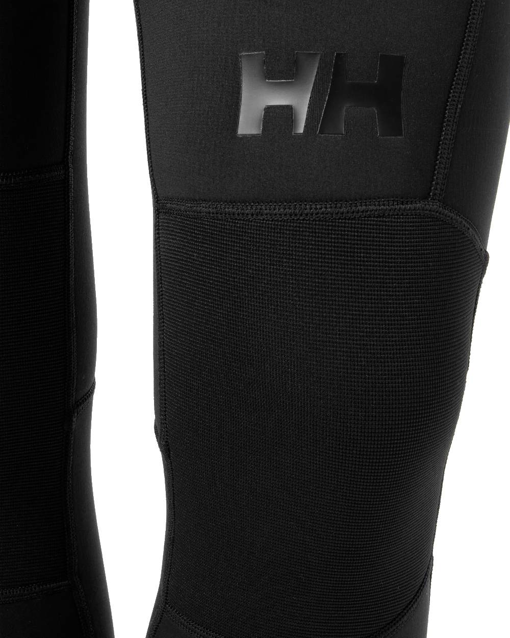 Black coloured Helly Hansen Womens Waterwear Salopette 3/2 on white background