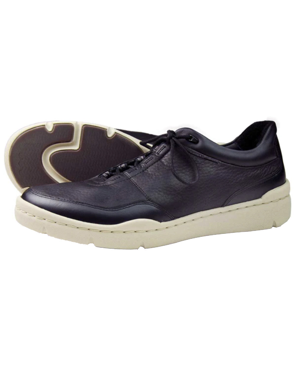 Black Coloured Orca Bay Mens Camden Shoes On A White Background 