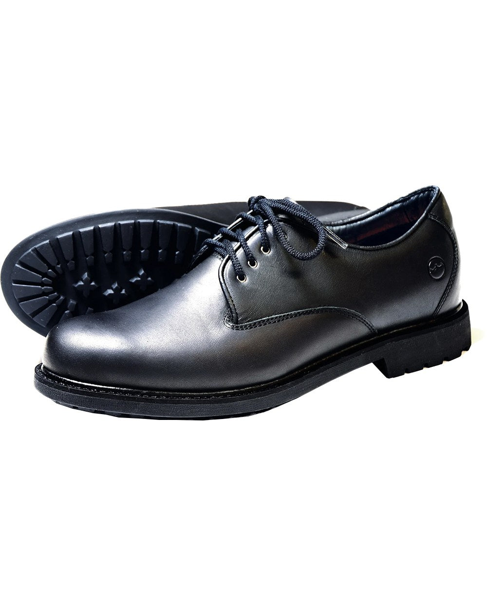 Black Coloured Orca Bay Malvern Mens Country Shoes On A White Background 