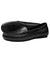 Black Coloured Orca Bay Womens Florence Suede Loafers On A White Background #colour_black