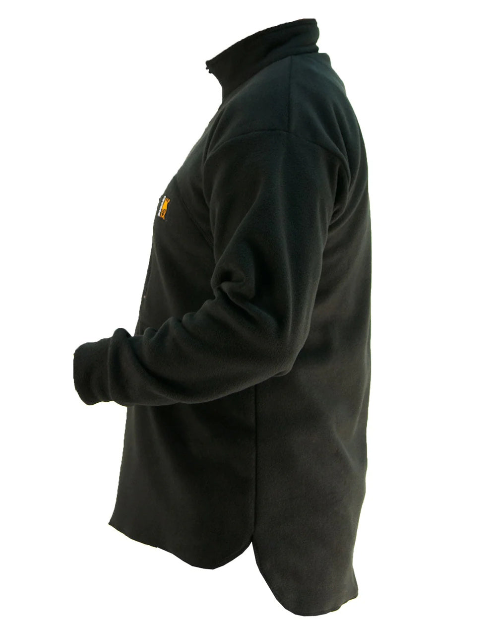 Black Coloured Swazi Bush Shirt On A White Background