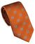 Blood Orange Coloured Laksen Cartridge Cap Tie On A White Background #colour_blood-orange