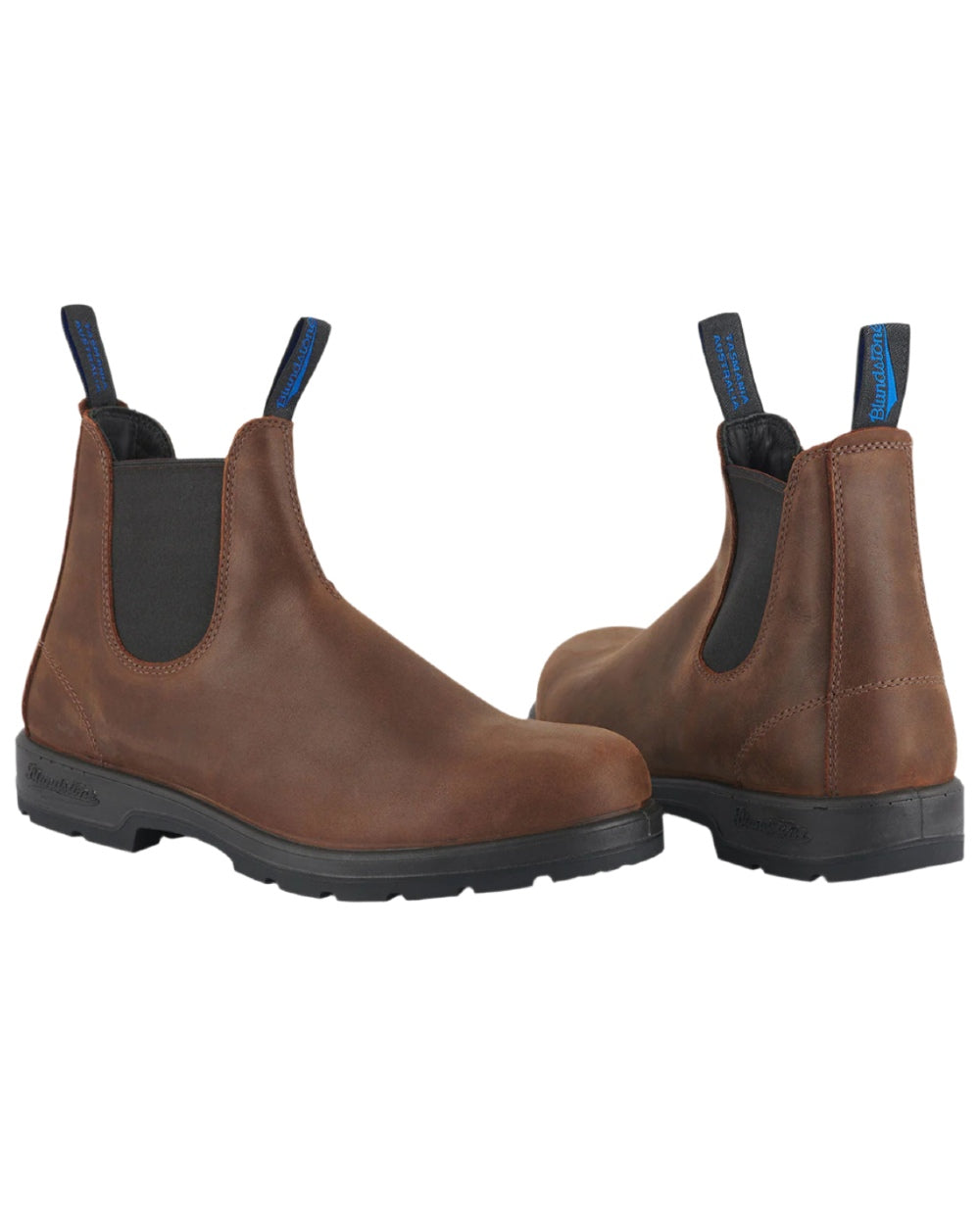 Antique Brown coloured Blundstone 1477 Antique Brown Waterproof Boots on white background