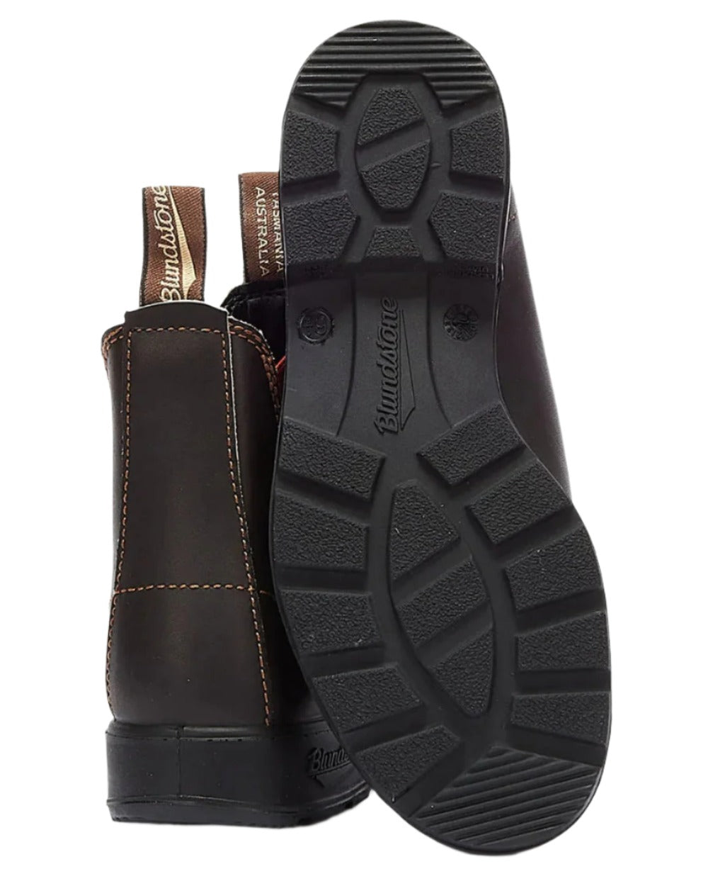 Brown Terracotta coloured Blundstone 1918 Brown Terracotta Chelsea Boots on white background