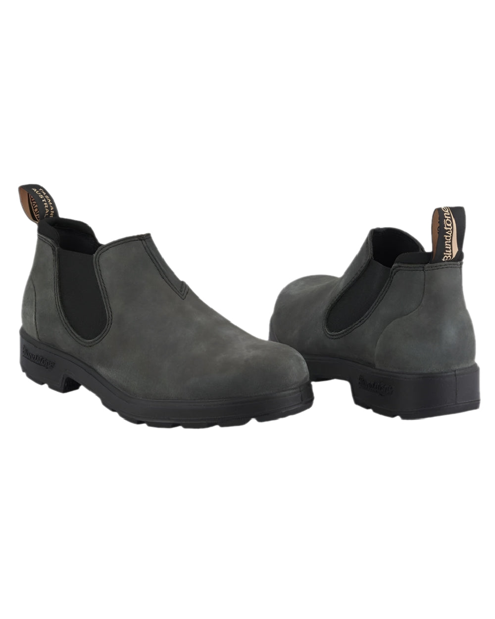 Rustic Black Coloured Blundstone 2035 Rustic Black Chelsea Boots on outdoor background