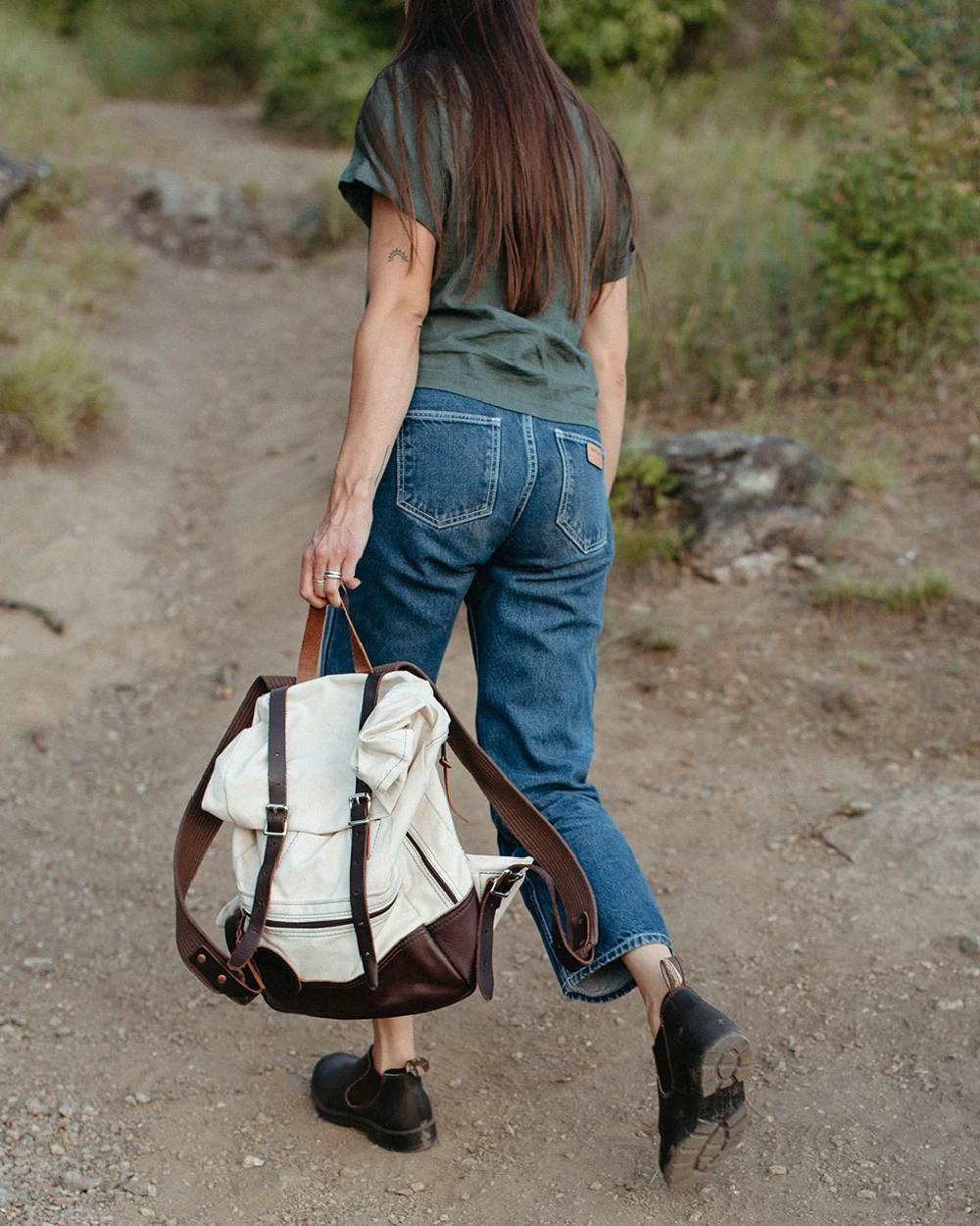 Stout Brown Coloured Blundstone 2038 Stout Brown Shoes on outdoor background