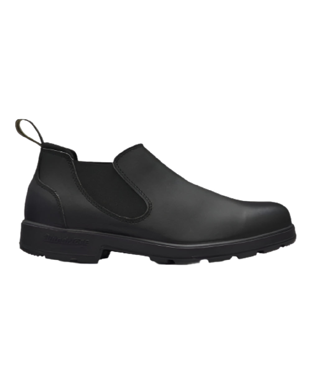 Black Coloured Blundstone 2039 Black Chelsea Boots on white background