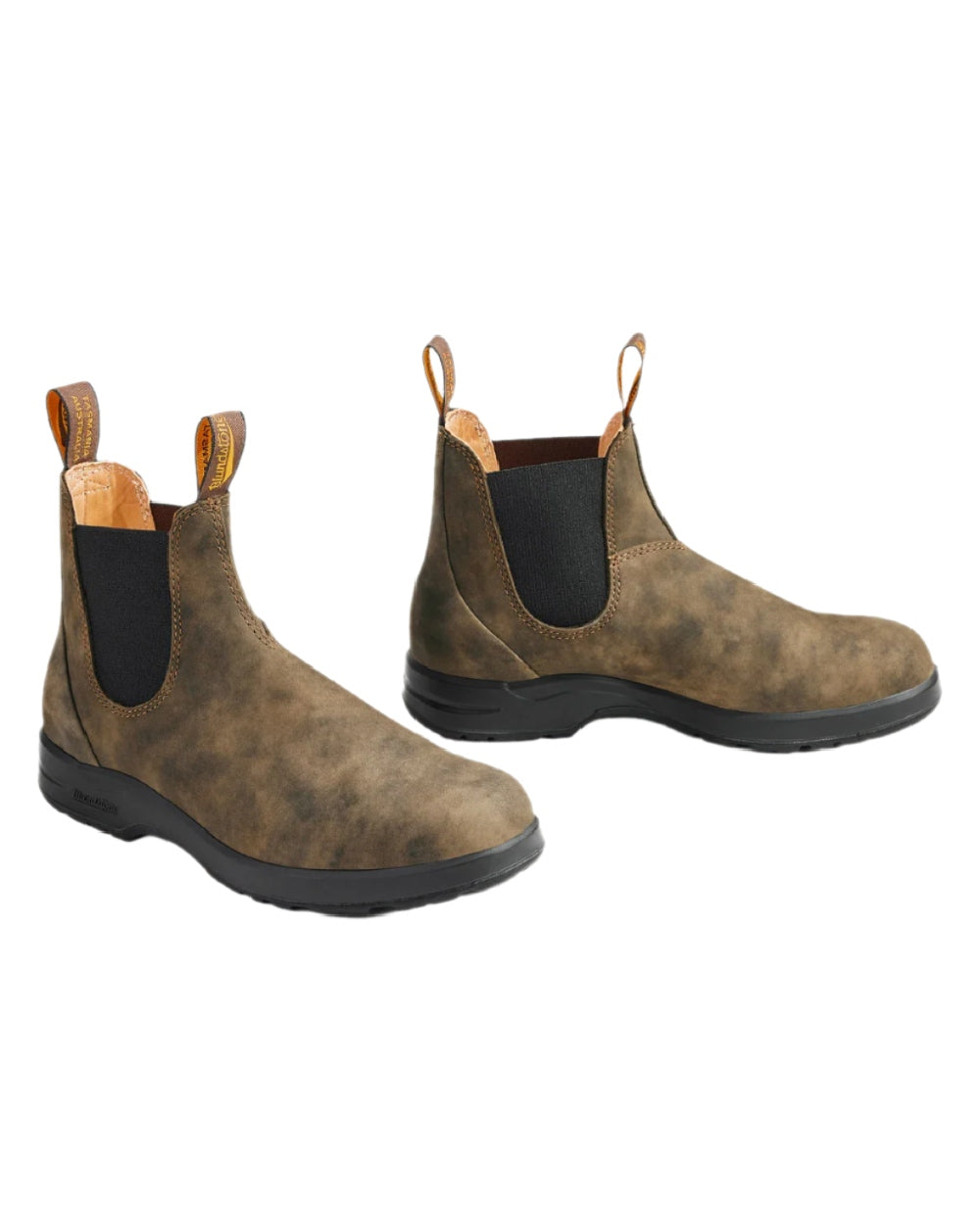 Rustic Brown Coloured Blundstone 2056 Rustic Brown Chelsea Boots on white background