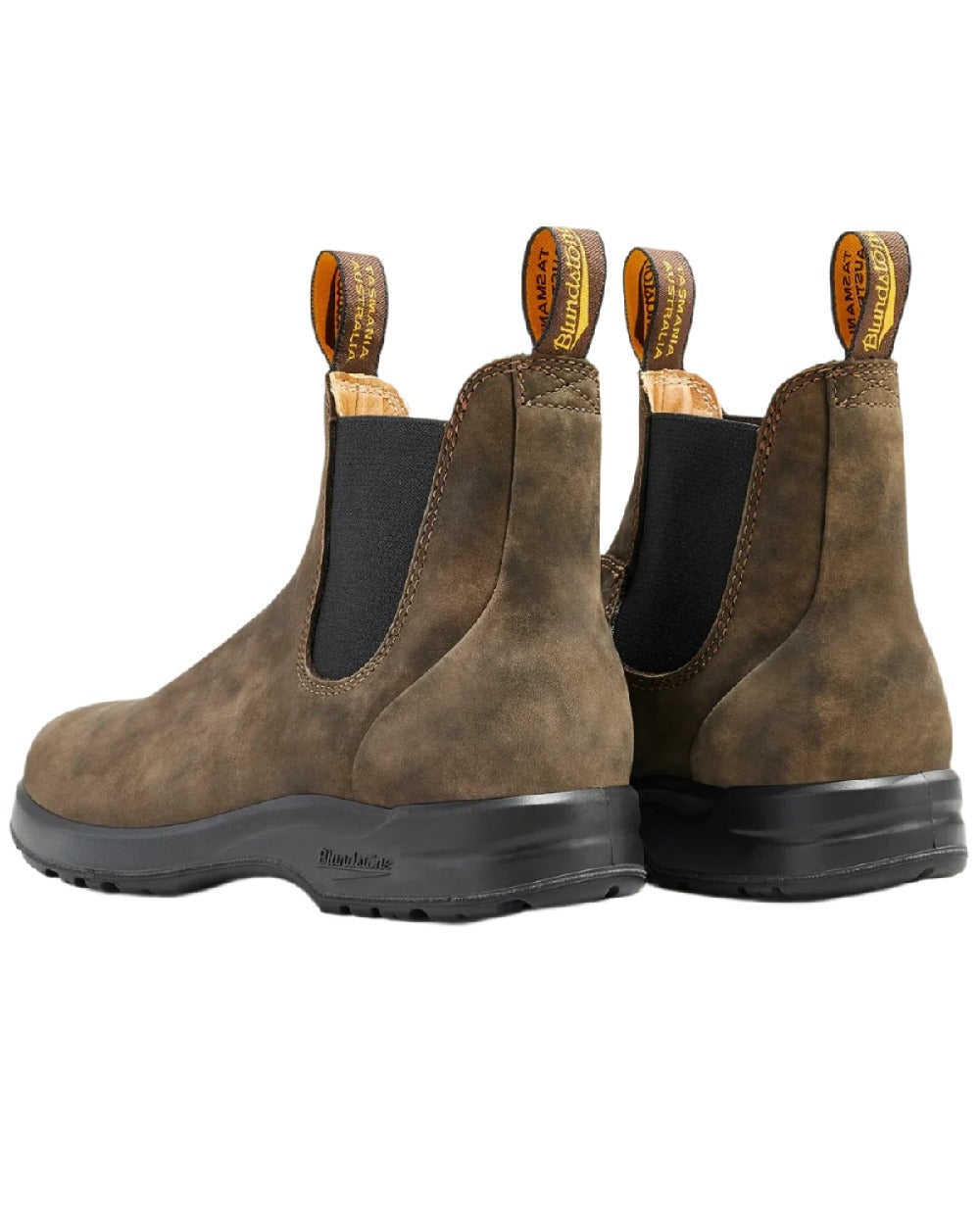 Rustic Brown Coloured Blundstone 2056 Rustic Brown Chelsea Boots on white background