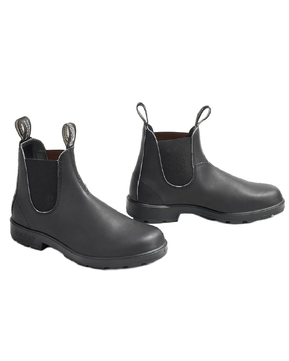 Black coloured Blundstone 510 Original Voltan Black Leather Boots on white background